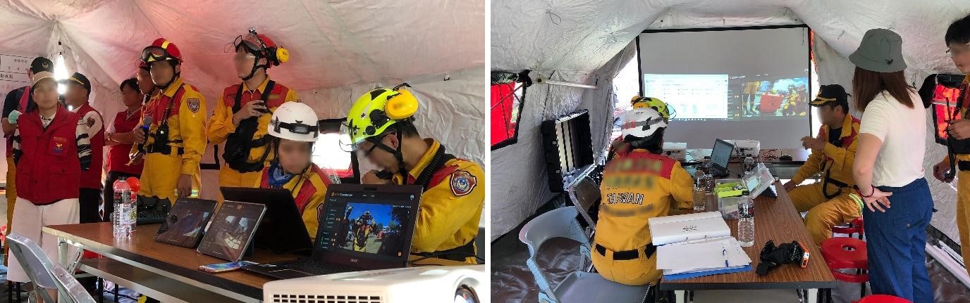 花蓮消防局結合穿戴式攝影機，即時多方通訊現場，指揮中心可無時差協同一線人員執行搶救任務。